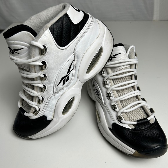 Reebok Other - Reebok Question Mid Why Not Us White Black Allen Iverson GX5260 Mens 9.5